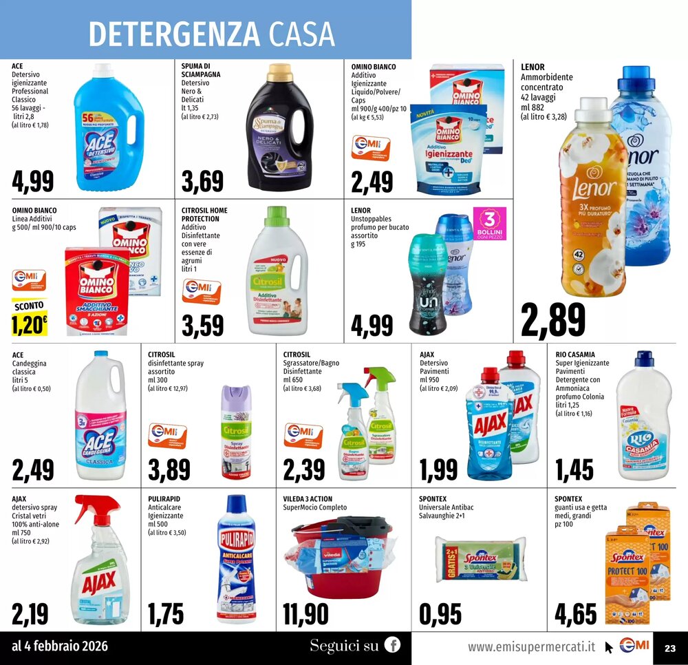 Volantino promozionale Emi Supermercati  valide dal 22/01/2026 - Pagina 23.