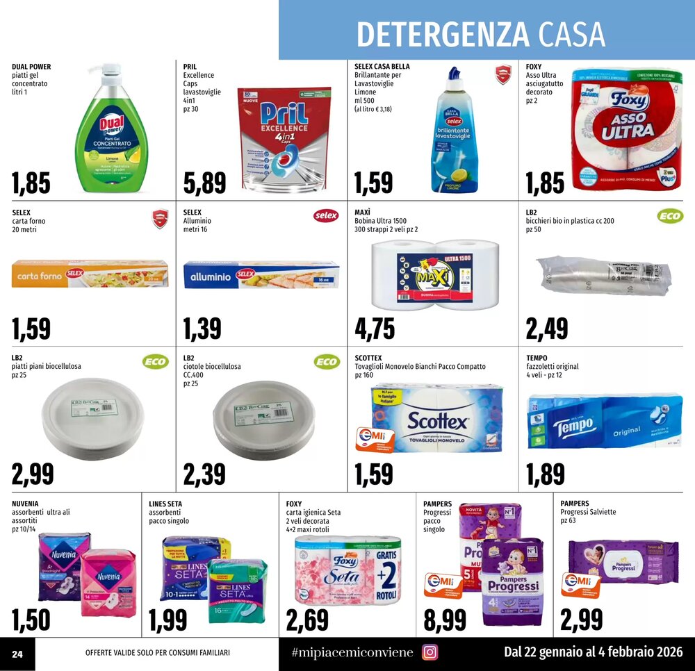 Volantino promozionale Emi Supermercati  valide dal 22/01/2026 - Pagina 24.