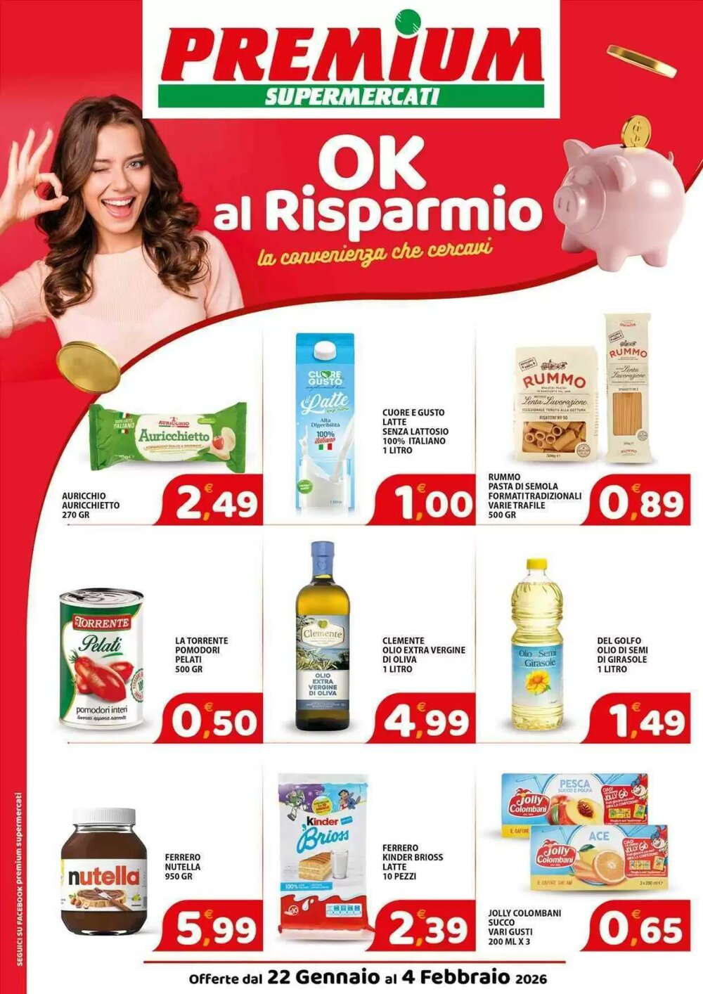 Volantino promozionale Premium Supermercati  valide dal 22/01/2026 - Pagina 1.