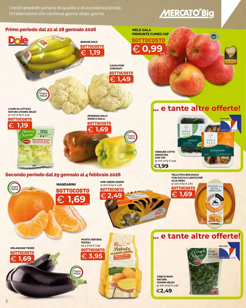 Volantino promozionale Mercatò Big  valide dal 22/01/2026 - Pagina 5.
