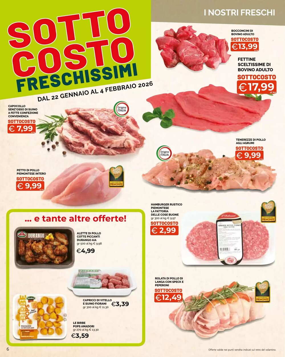 Volantino promozionale Mercatò Big  valide dal 22/01/2026 - Pagina 6.