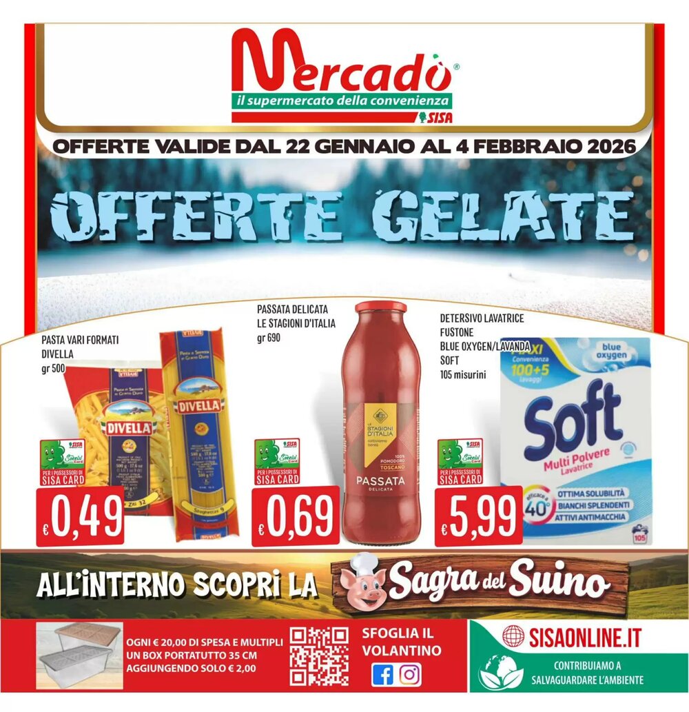Volantino promozionale Mercadò  valide dal 22/01/2026 - Pagina 1.