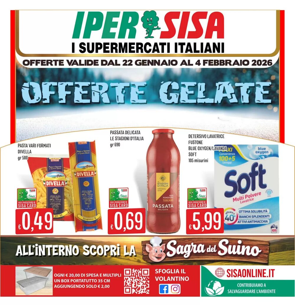 Volantino promozionale IperSisa  valide dal 22/01/2026 - Pagina 1.