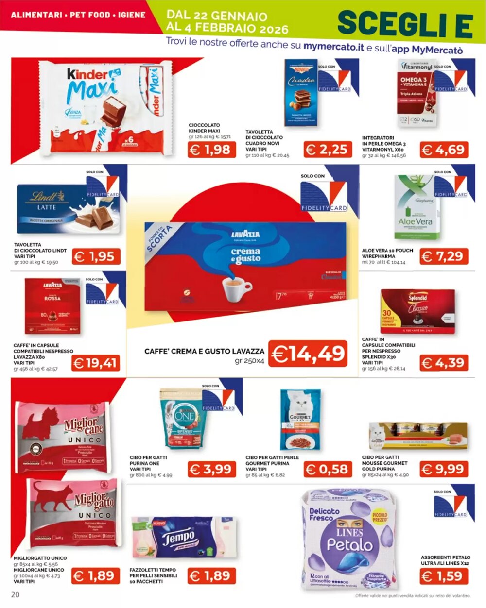 Volantino promozionale Mercatò Extra  valide dal 22/01/2026 - Pagina 20.