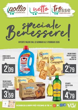 Volantino promozionale Supermercato Pollio  valide dal 22/01/2026