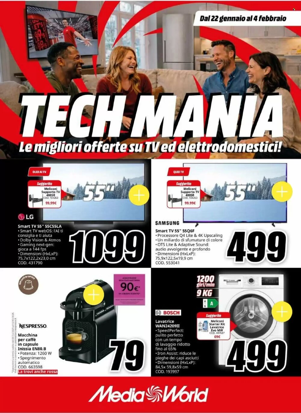 Volantino promozionale MediaWorld  valide dal 22/01/2026 - Pagina 1.