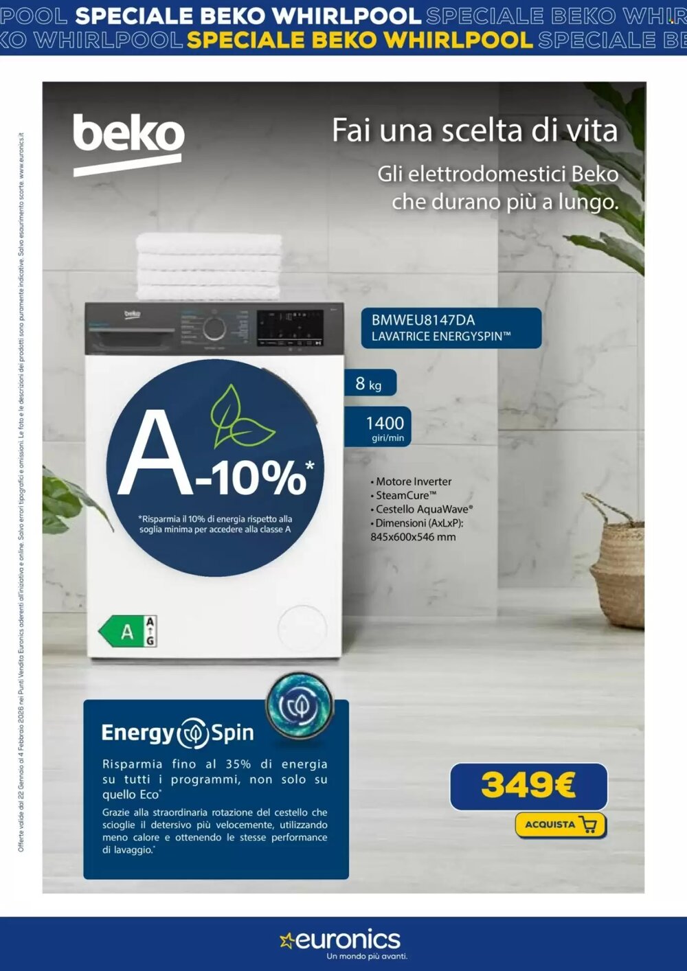 Volantino promozionale Euronics  valide dal 22/01/2026 - Pagina 7.