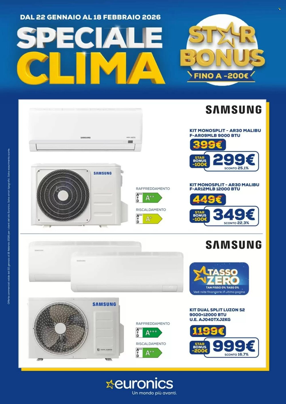 Volantino promozionale Euronics  valide dal 22/01/2026 - Pagina 1.