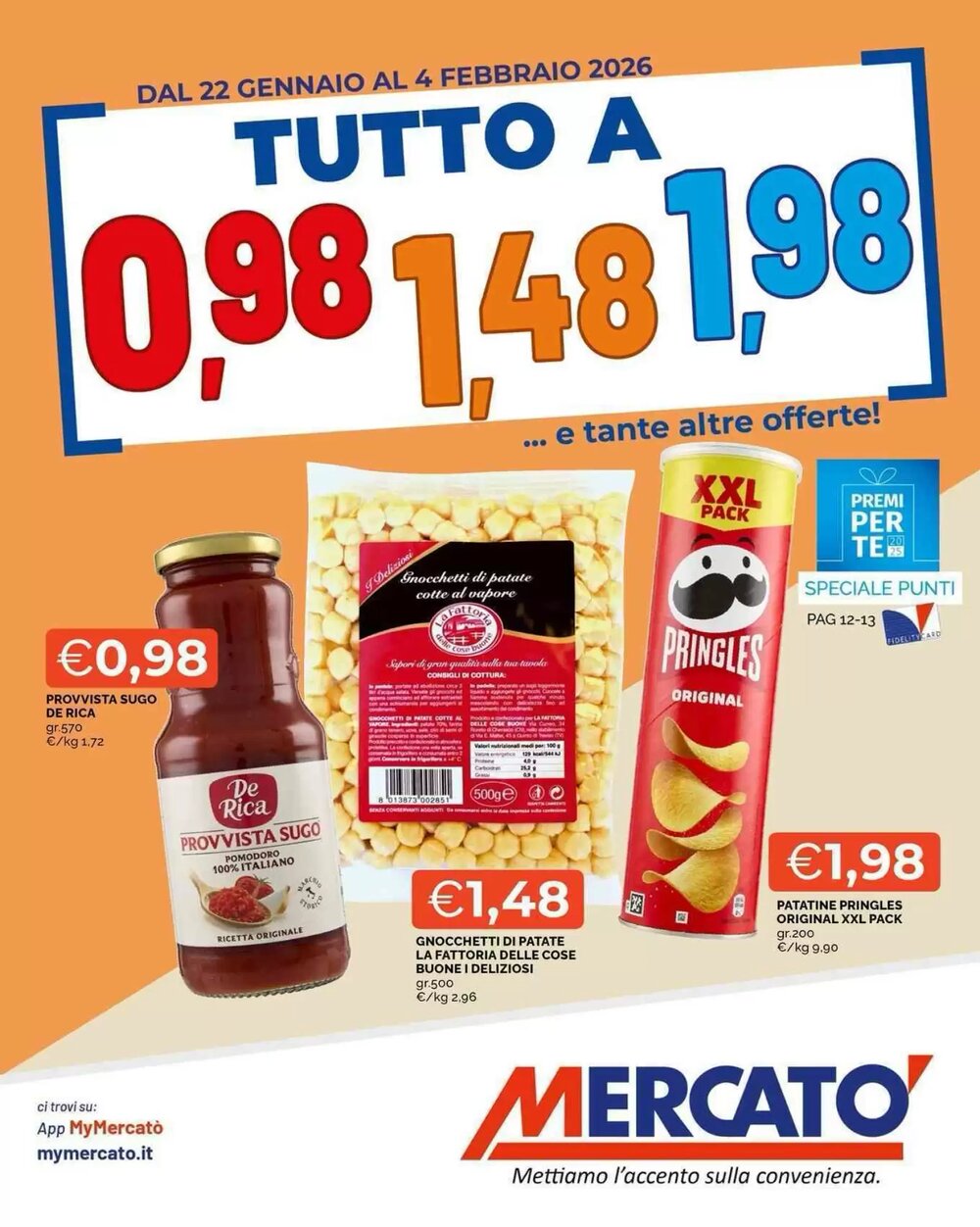 Volantino promozionale Mercatò  valide dal 22/01/2026 - Pagina 1.