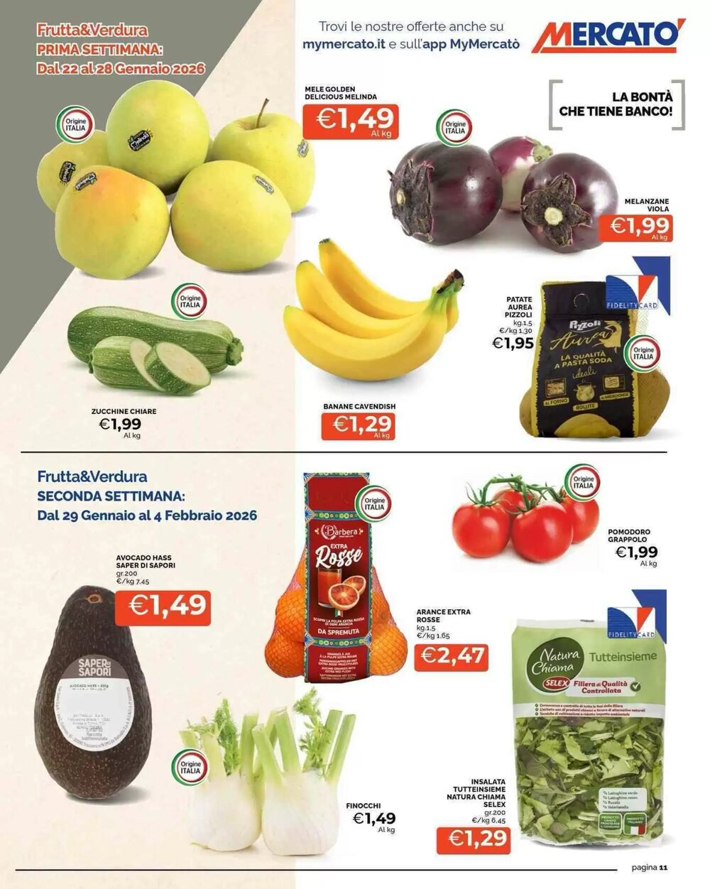Volantino promozionale Mercatò  valide dal 22/01/2026 - Pagina 11.
