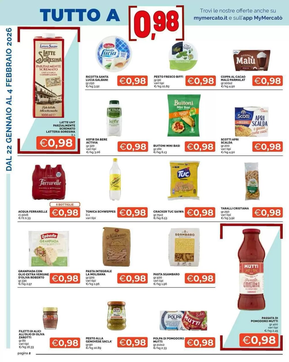 Volantino promozionale Mercatò  valide dal 22/01/2026 - Pagina 2.