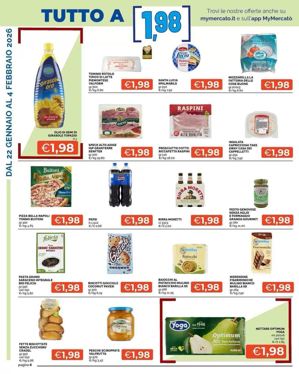 Volantino promozionale Mercatò  valide dal 22/01/2026 - Pagina 6.