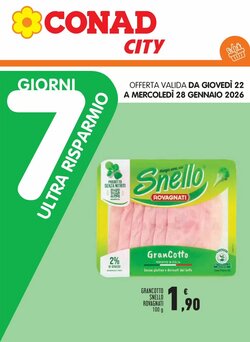 Volantino promozionale Conad City  valide dal 22/01/2026