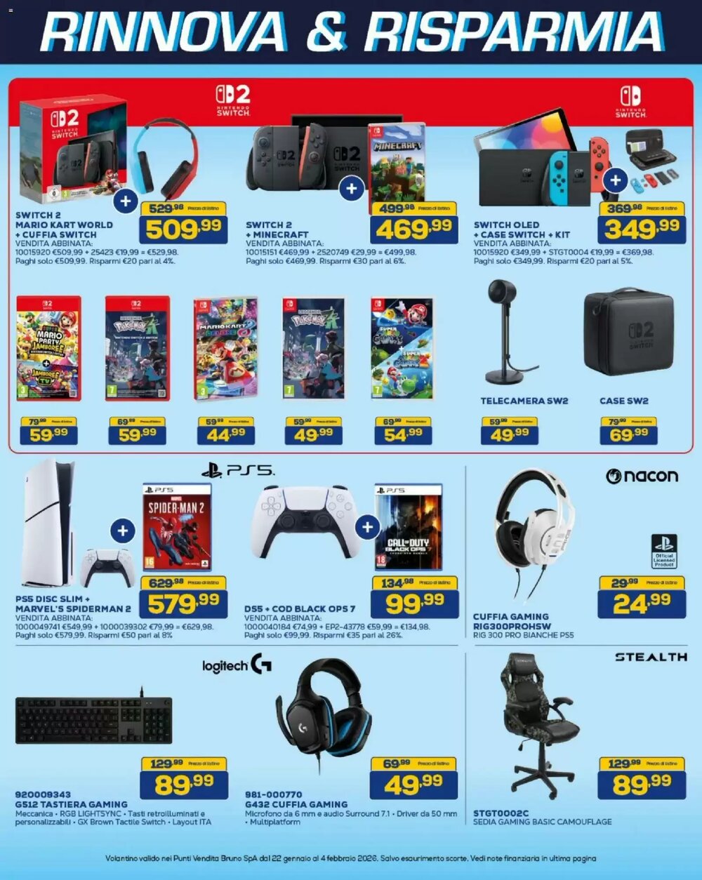 Volantino promozionale Euronics Bruno  valide dal 22/01/2026 - Pagina 13.