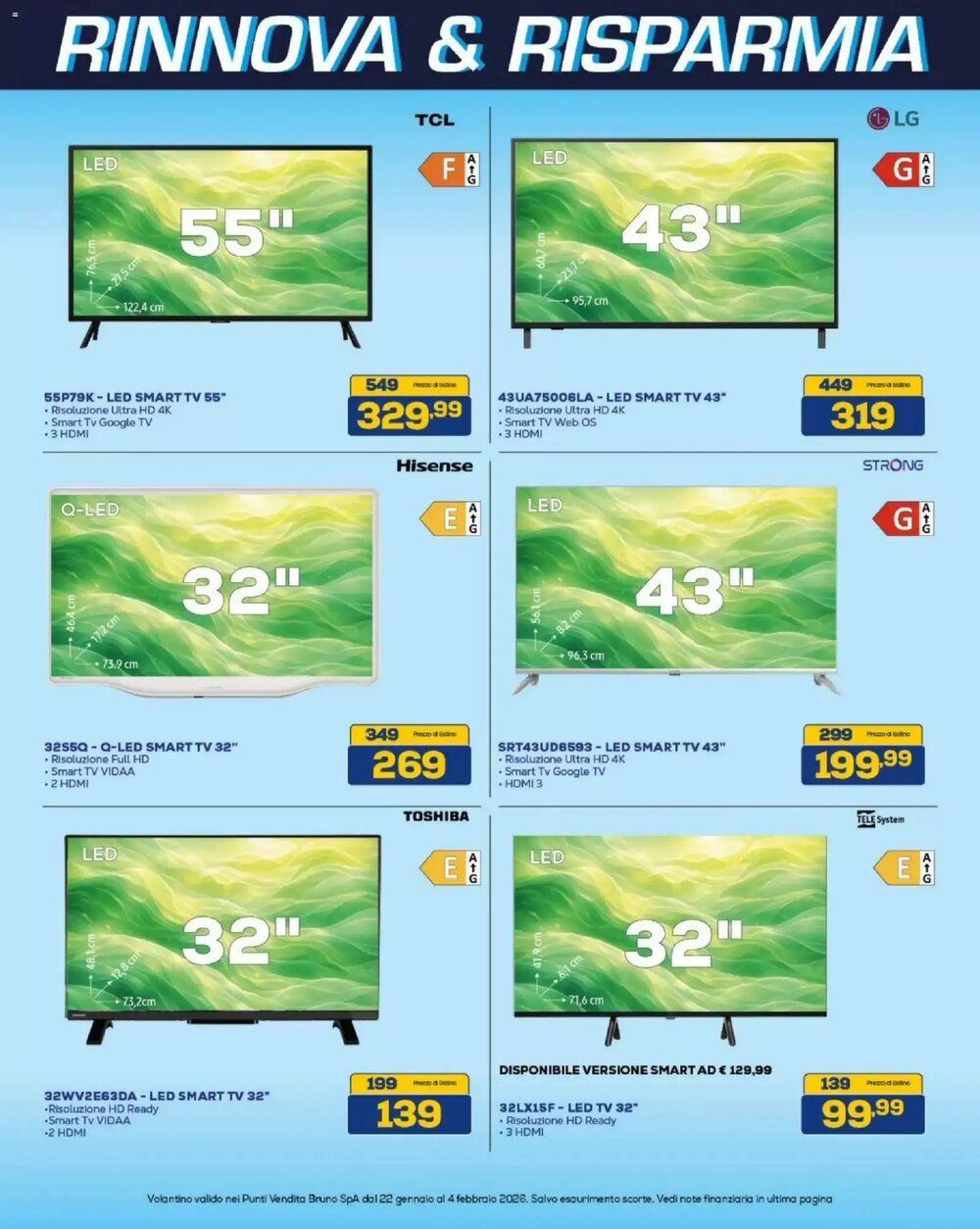 Volantino promozionale Euronics Bruno  valide dal 22/01/2026 - Pagina 25.