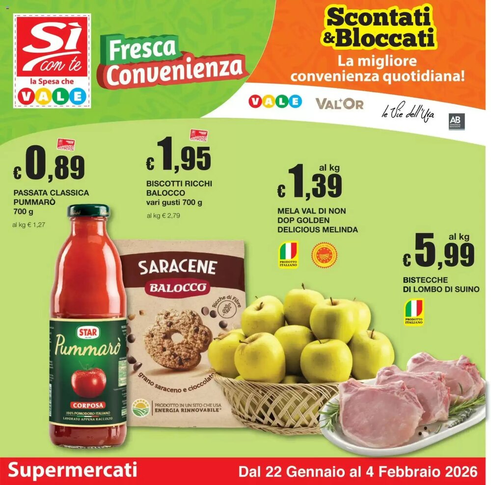 Volantino promozionale Sì con te  valide dal 22/01/2026 - Pagina 1.