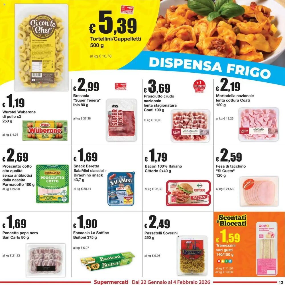 Volantino promozionale Sì con te  valide dal 22/01/2026 - Pagina 13.
