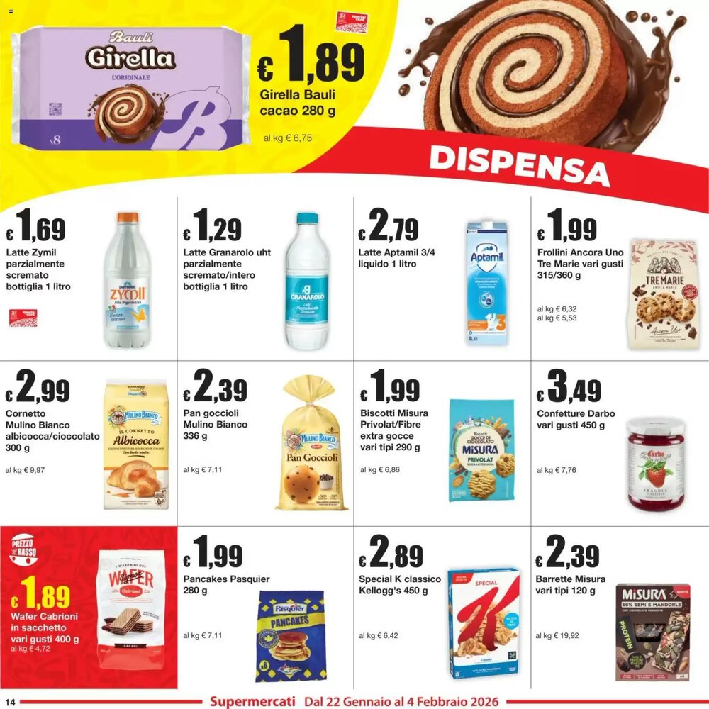 Volantino promozionale Sì con te  valide dal 22/01/2026 - Pagina 14.