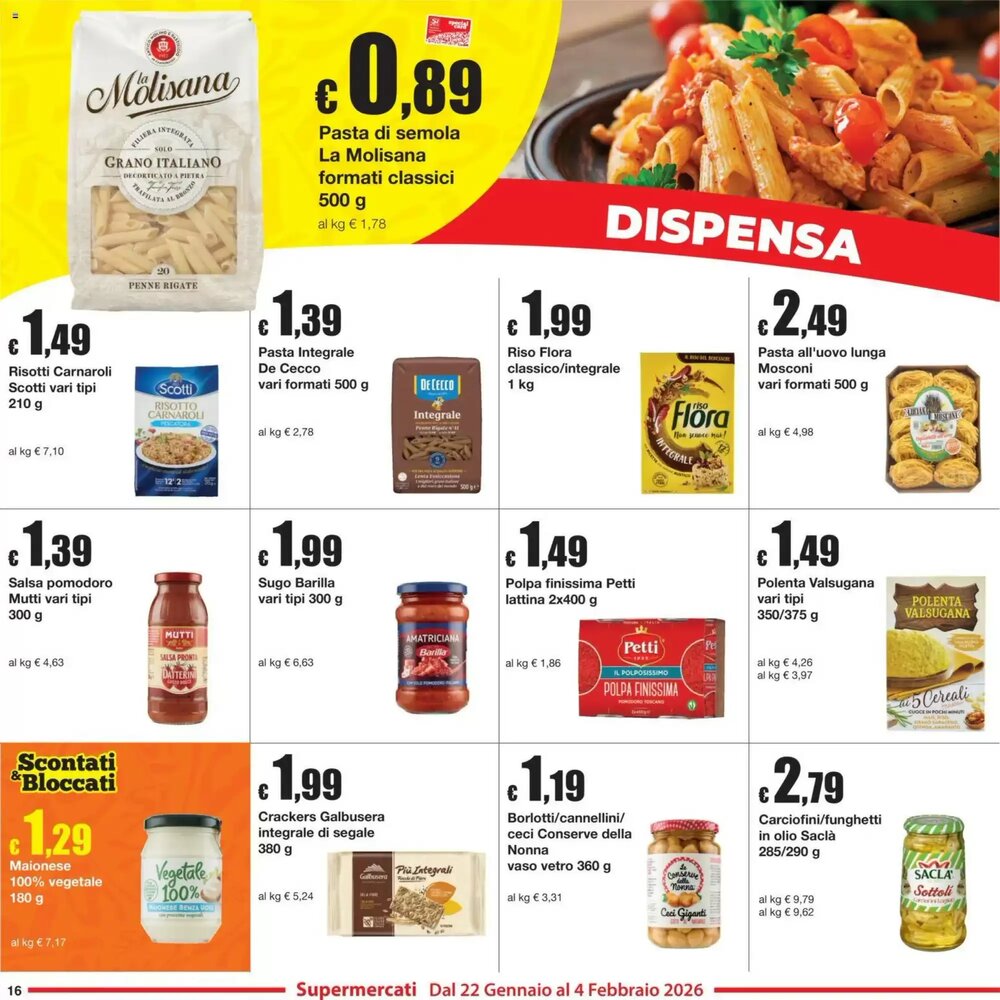 Volantino promozionale Sì con te  valide dal 22/01/2026 - Pagina 16.