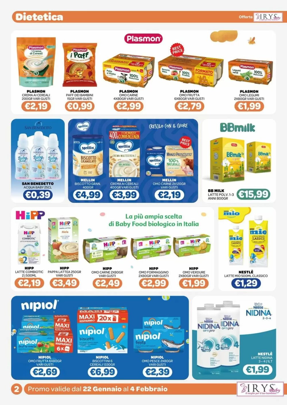 Volantino promozionale Irys  valide dal 22/01/2026 - Pagina 2.