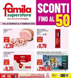 Volantino promozionale Famila Superstore  valide dal 22/01/2026