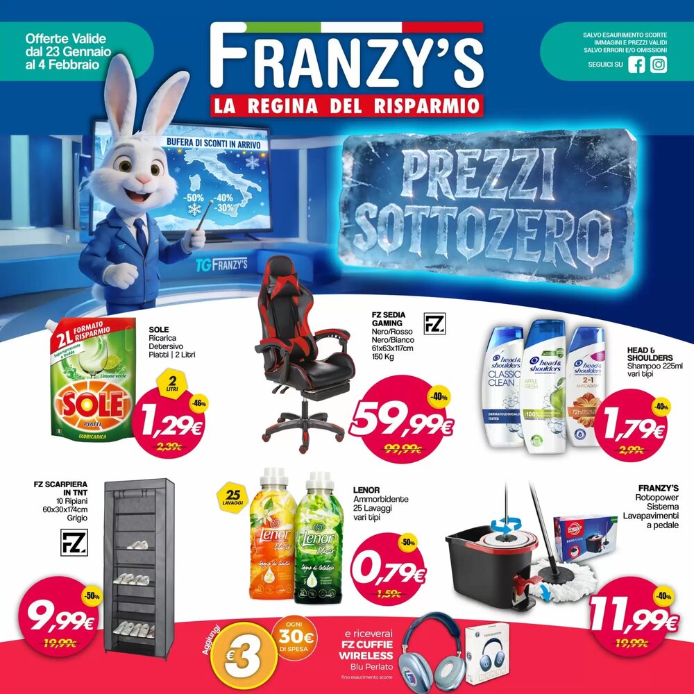 Volantino promozionale Franzy's  valide dal 22/01/2026 - Pagina 1.
