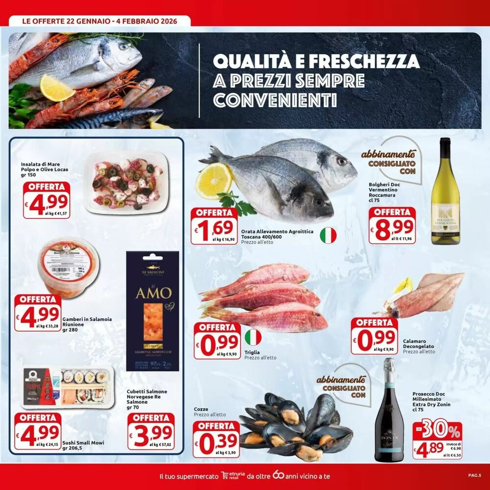 Volantino promozionale Carrefour Market  valide dal 22/01/2026 - Pagina 5.