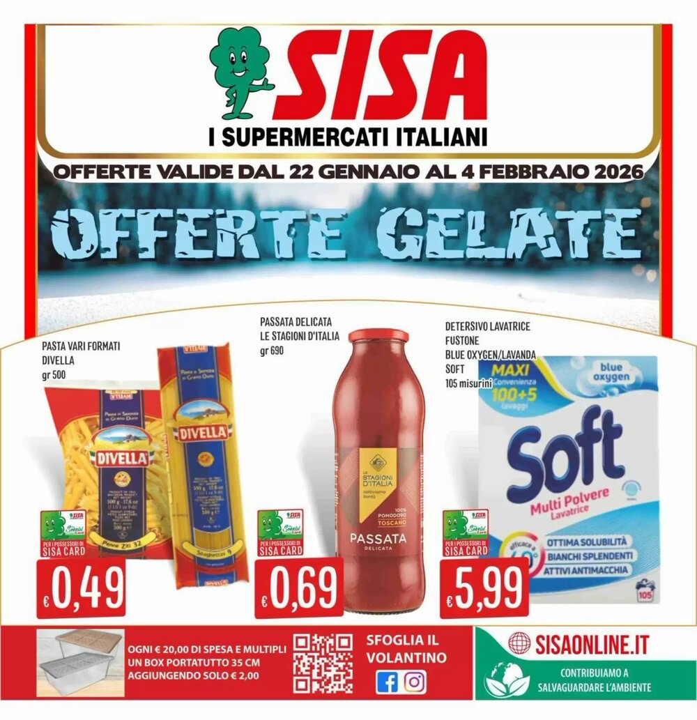 Volantino promozionale Sisa  valide dal 22/01/2026 - Pagina 1.