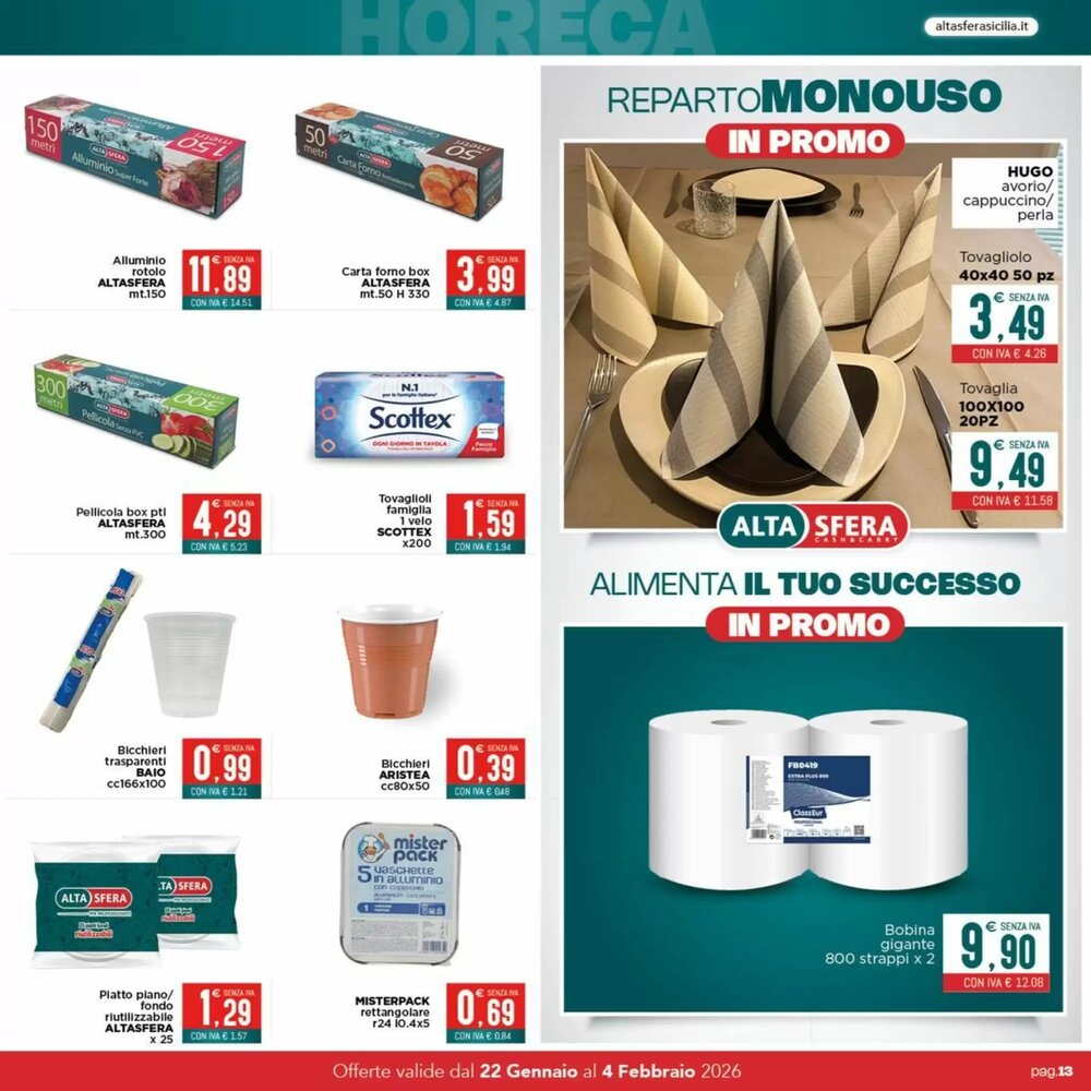 Volantino promozionale Altasfera  valide dal 22/01/2026 - Pagina 13.