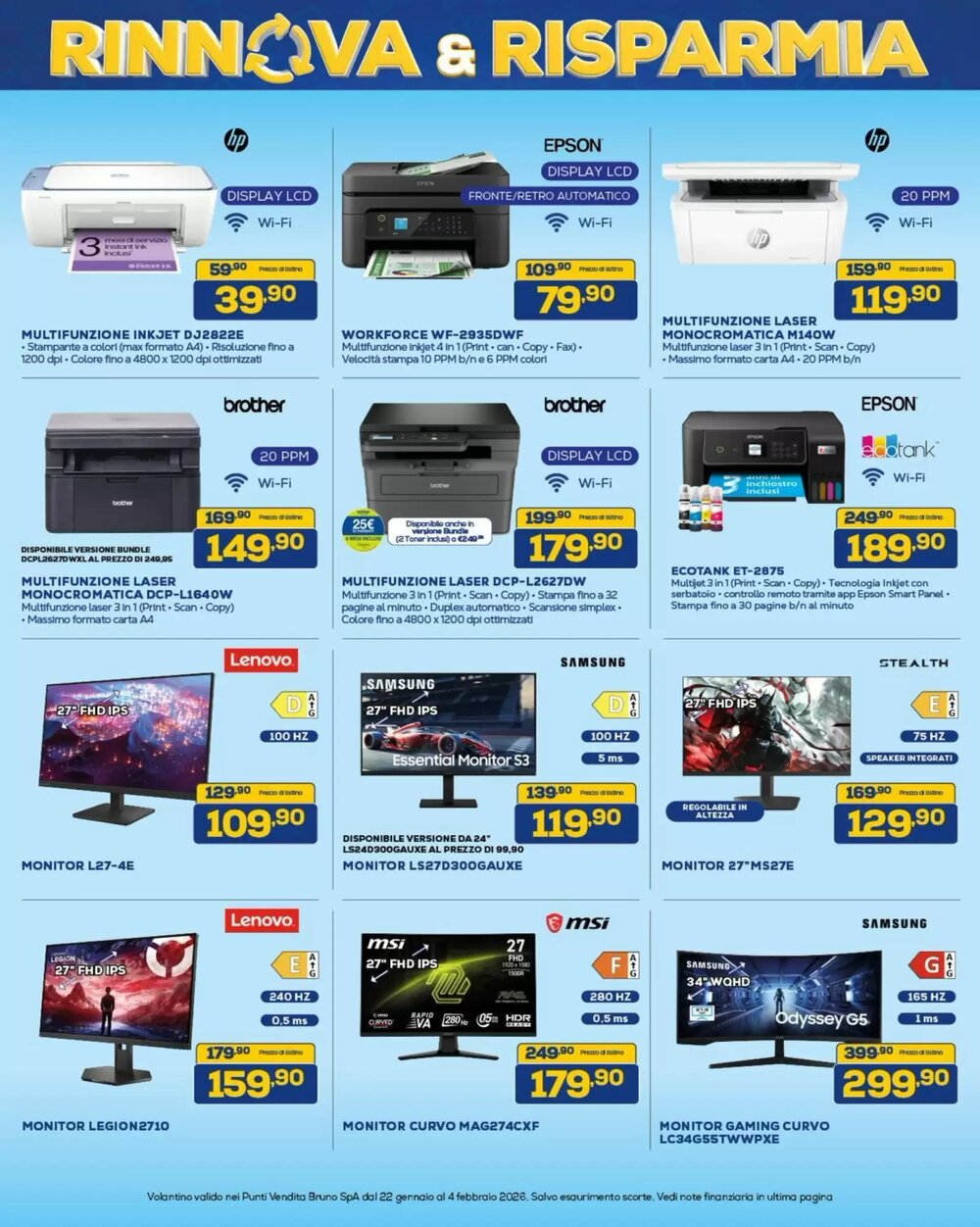 Volantino promozionale Euronics  valide dal 22/01/2026 - Pagina 11.