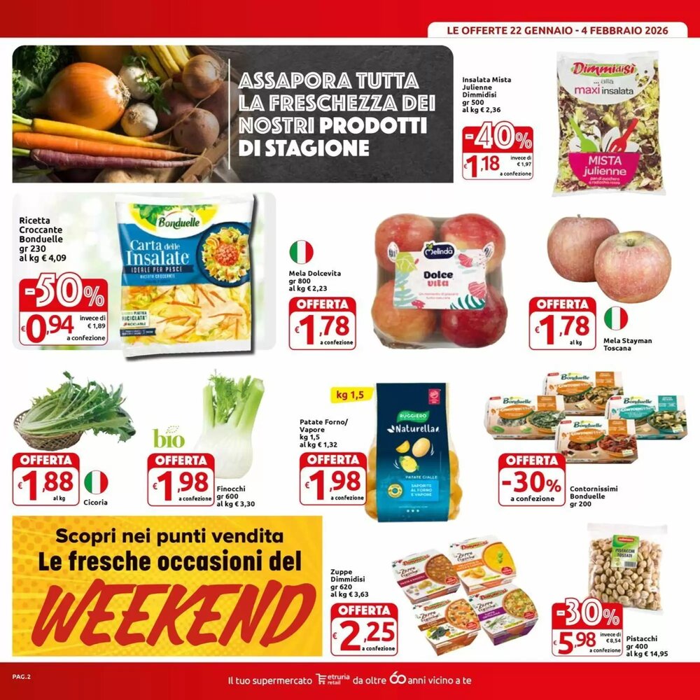 Volantino promozionale Carrefour Market  valide dal 22/01/2026 - Pagina 2.