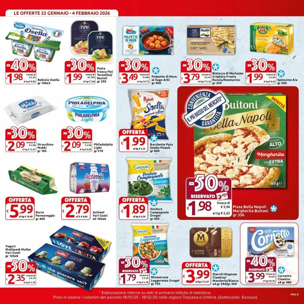 Volantino promozionale Carrefour Market  valide dal 22/01/2026 - Pagina 9.