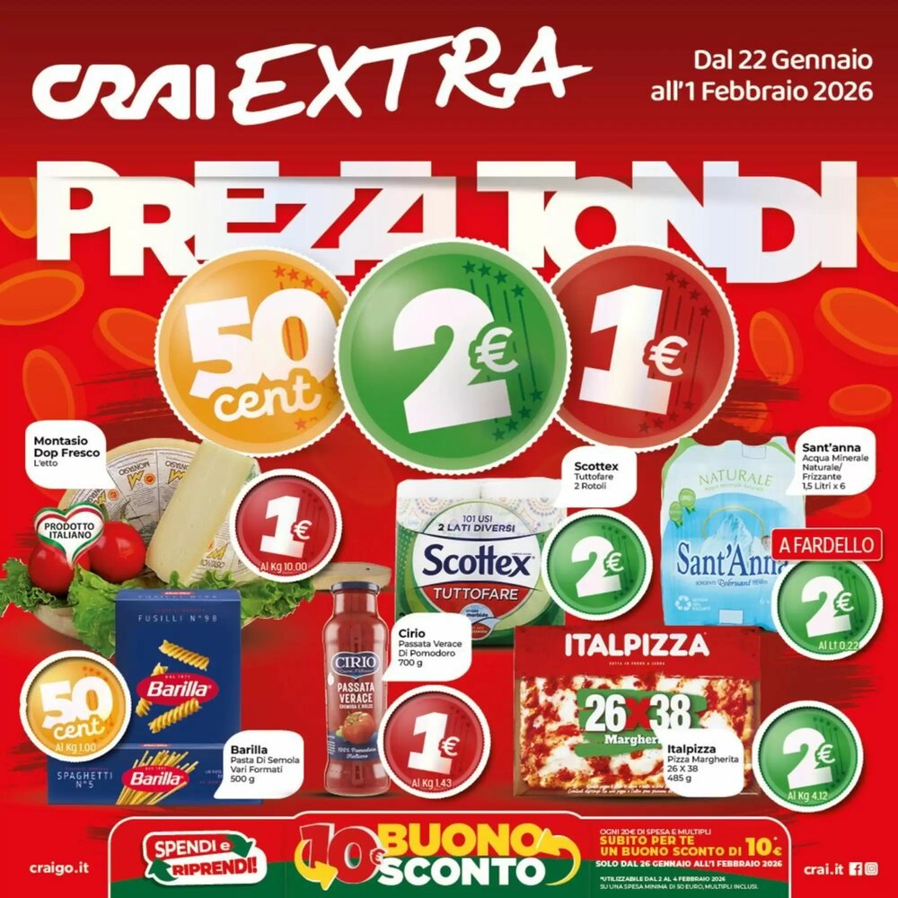 Volantino promozionale Crai  valide dal 22/01/2026 - Pagina 1.
