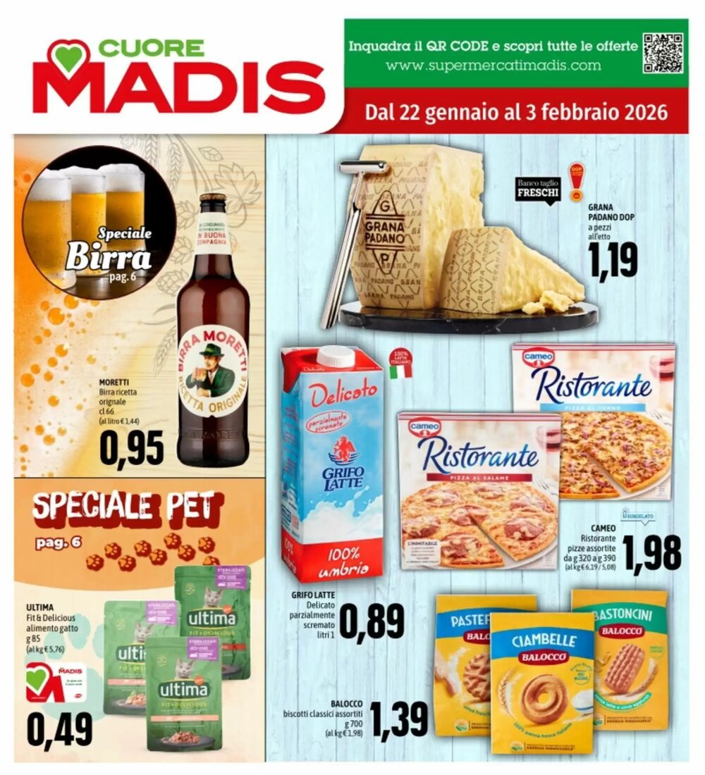 Volantino promozionale Madis  valide dal 22/01/2026 - Pagina 1.