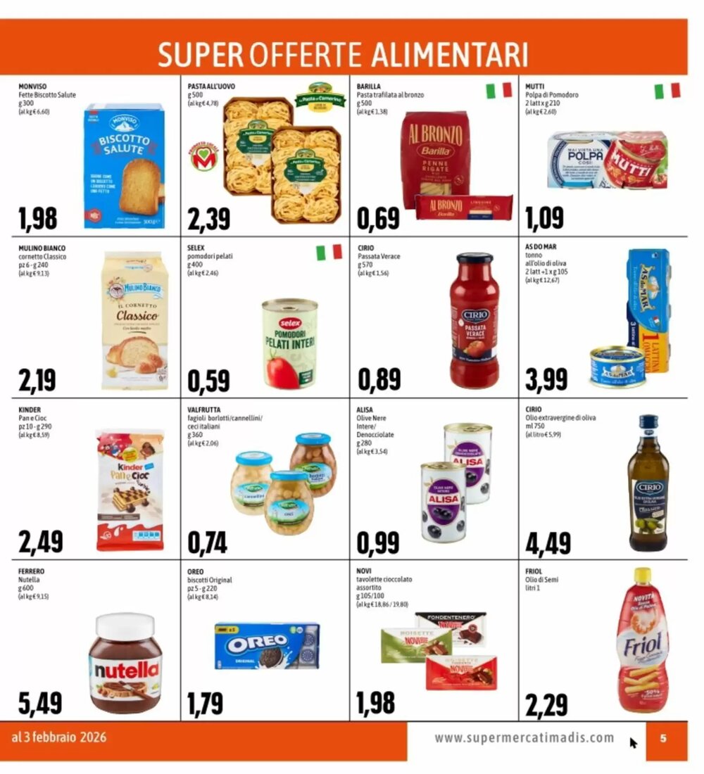 Volantino promozionale Madis  valide dal 22/01/2026 - Pagina 5.