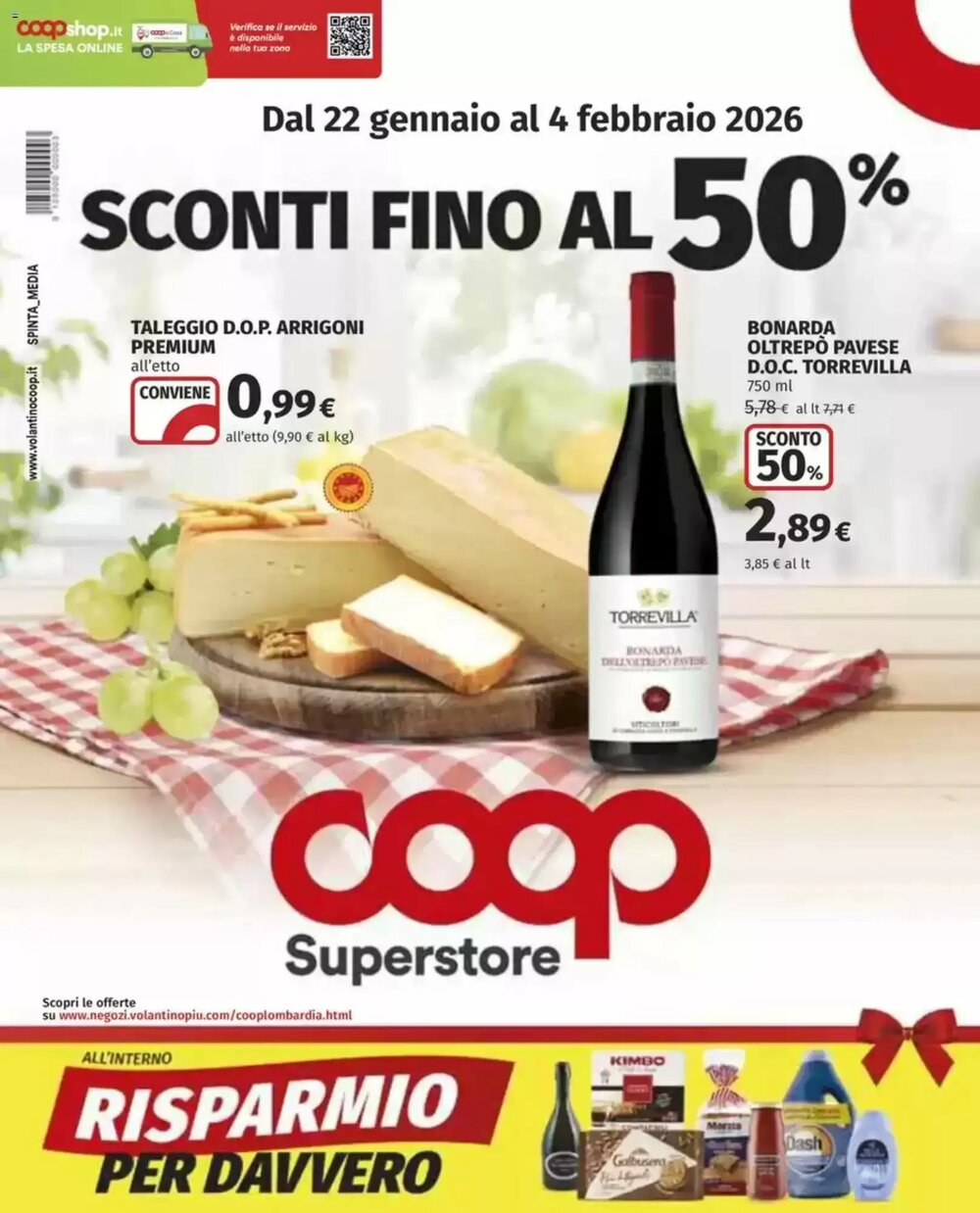 Volantino promozionale Coop  valide dal 22/01/2026 - Pagina 1.