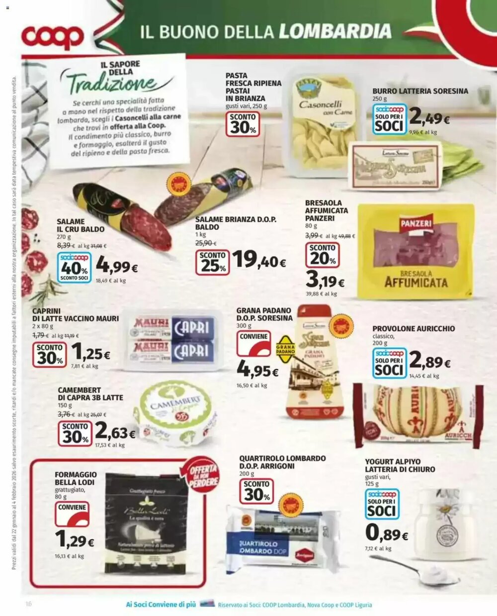 Volantino promozionale Coop  valide dal 22/01/2026 - Pagina 16.