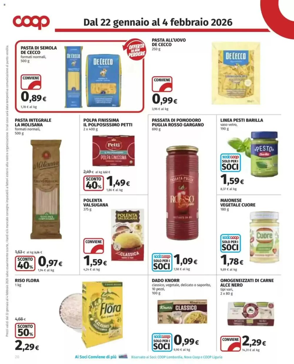 Volantino promozionale Coop  valide dal 22/01/2026 - Pagina 20.