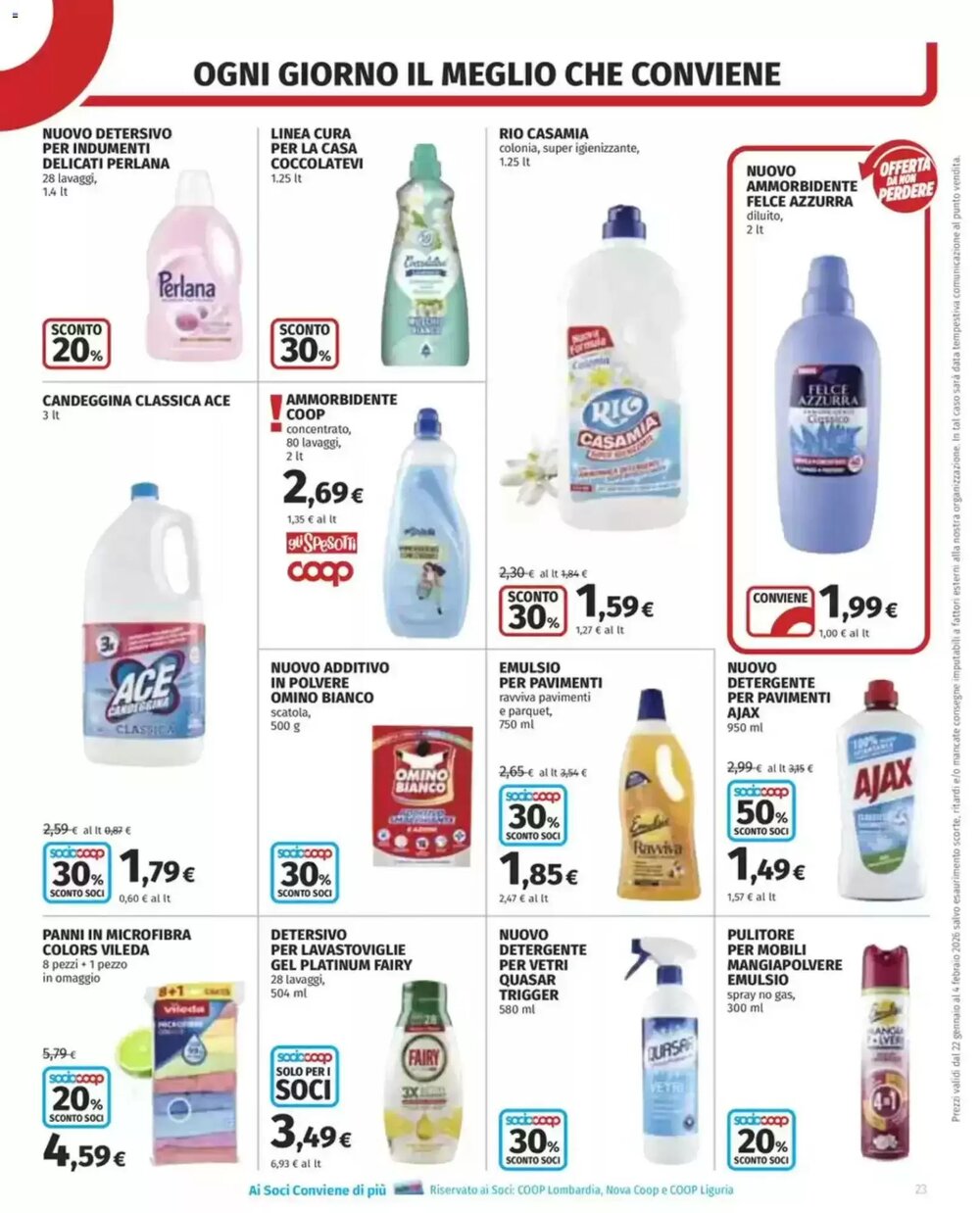 Volantino promozionale Coop  valide dal 22/01/2026 - Pagina 23.
