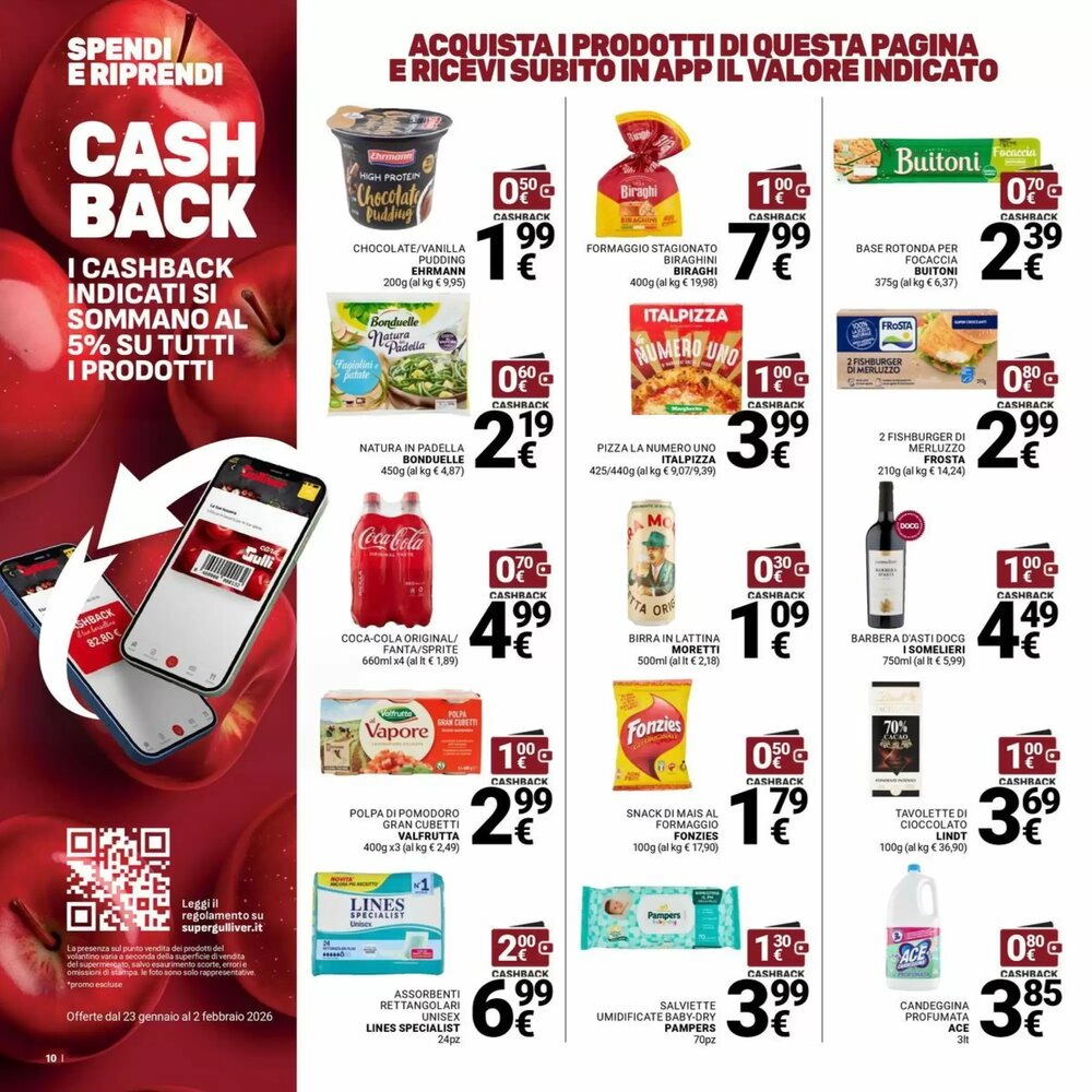 Volantino promozionale Supermercati Gulliver  valide dal 23/01/2026 - Pagina 10.