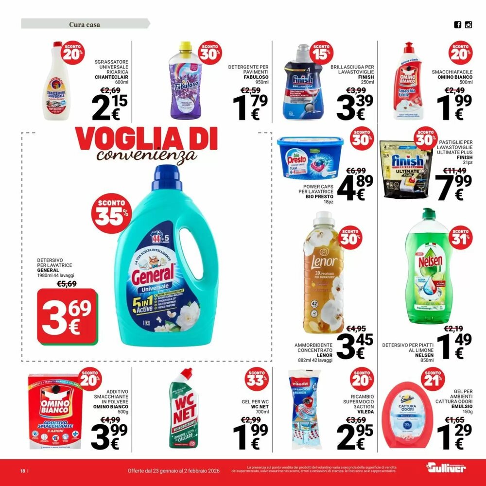 Volantino promozionale Supermercati Gulliver  valide dal 23/01/2026 - Pagina 18.
