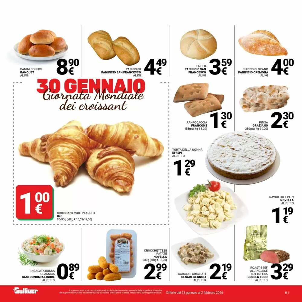 Volantino promozionale Supermercati Gulliver  valide dal 23/01/2026 - Pagina 5.