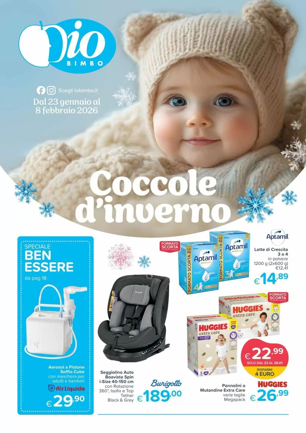 Volantino promozionale Io Bimbo  valide dal 23/01/2026 - Pagina 1.