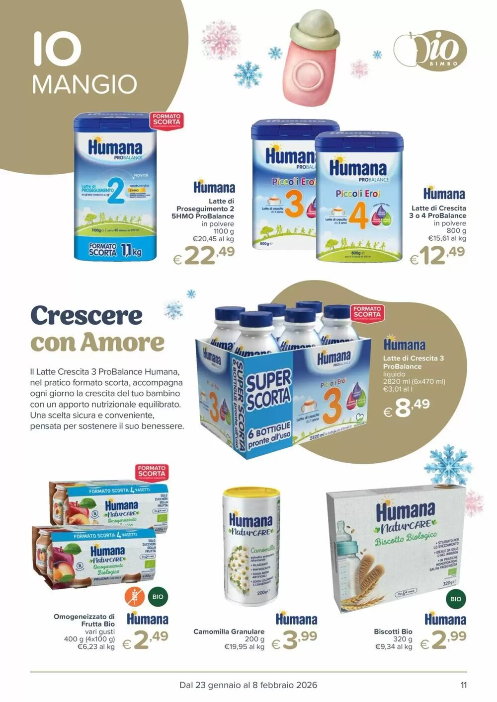 Volantino promozionale Io Bimbo  valide dal 23/01/2026 - Pagina 11.
