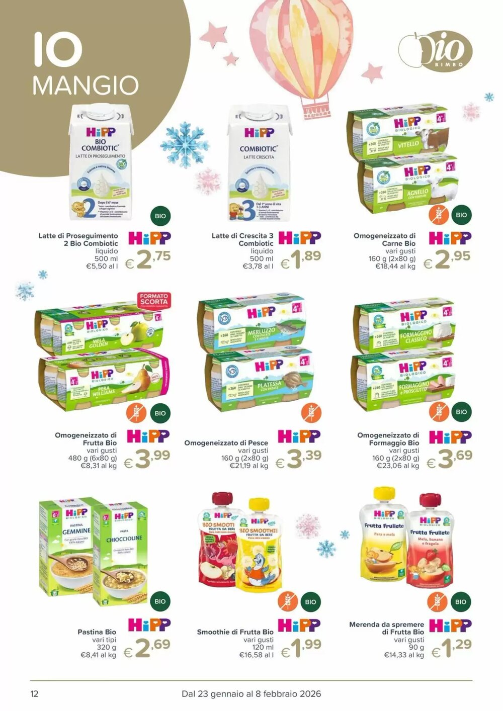 Volantino promozionale Io Bimbo  valide dal 23/01/2026 - Pagina 12.