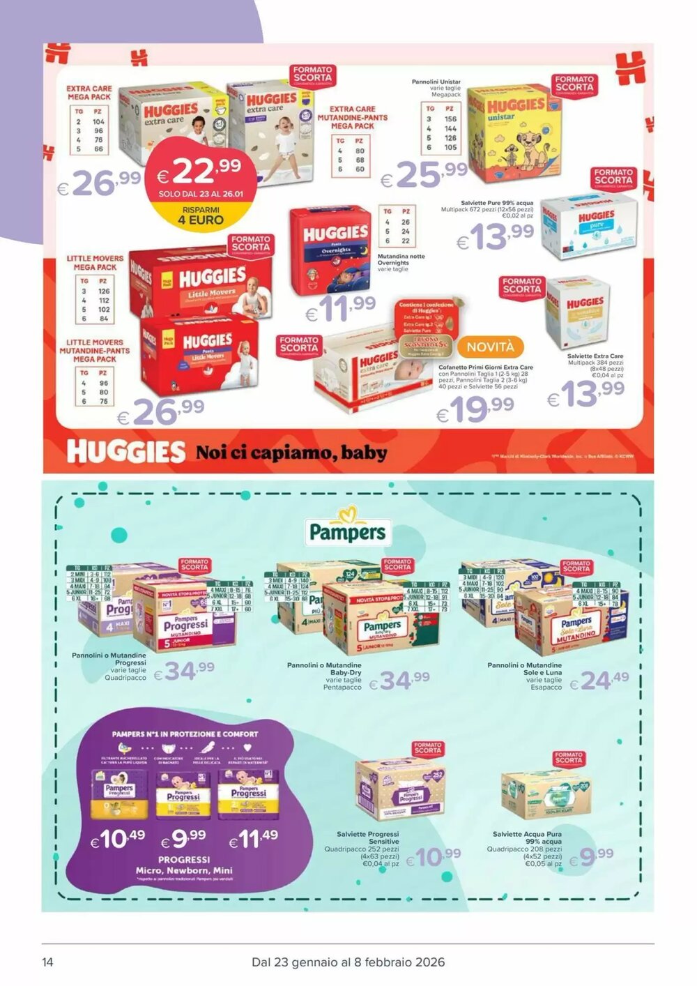 Volantino promozionale Io Bimbo  valide dal 23/01/2026 - Pagina 14.