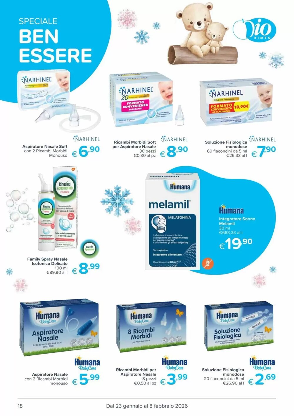 Volantino promozionale Io Bimbo  valide dal 23/01/2026 - Pagina 18.