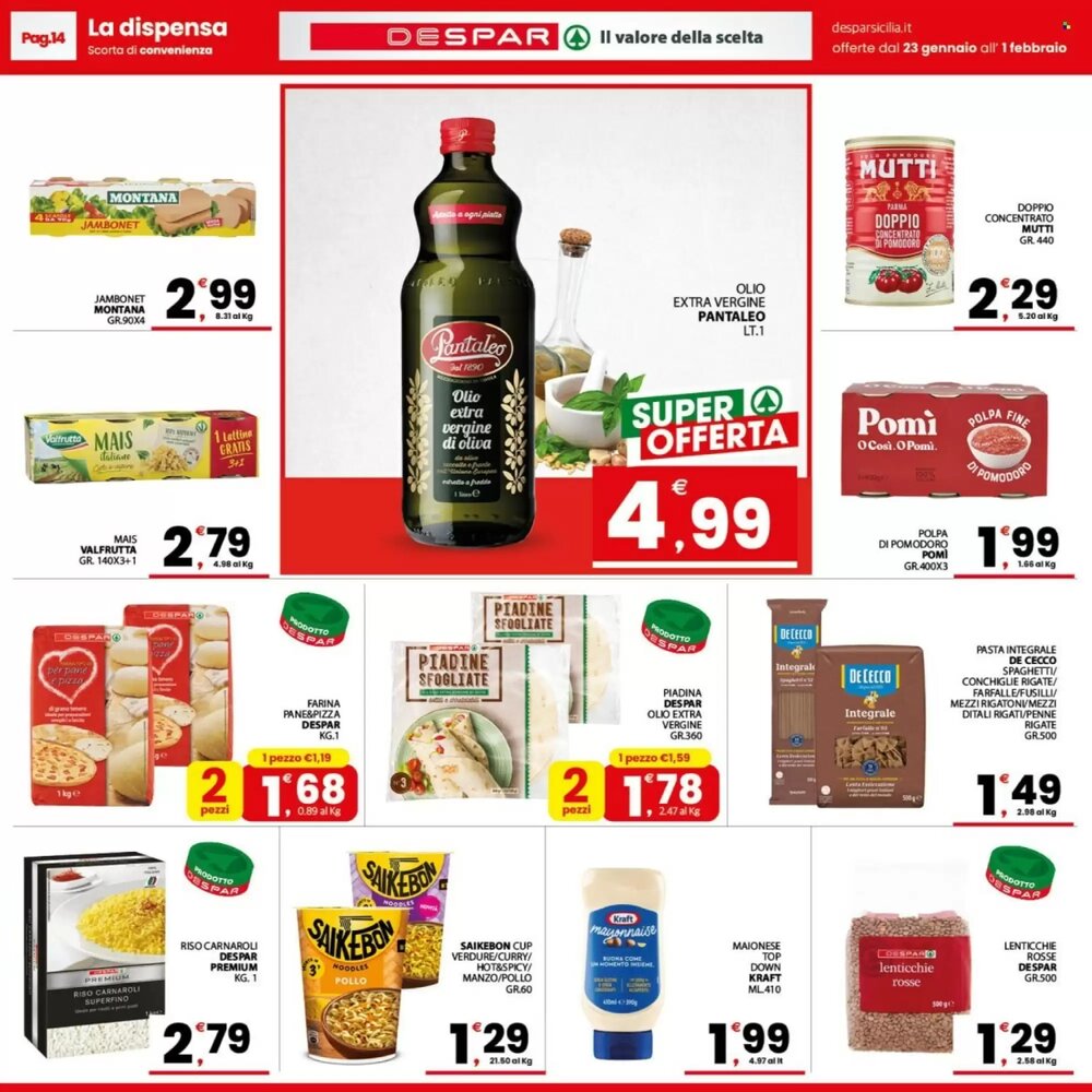 Volantino promozionale Despar Sicilia  valide dal 23/01/2026 - Pagina 14.