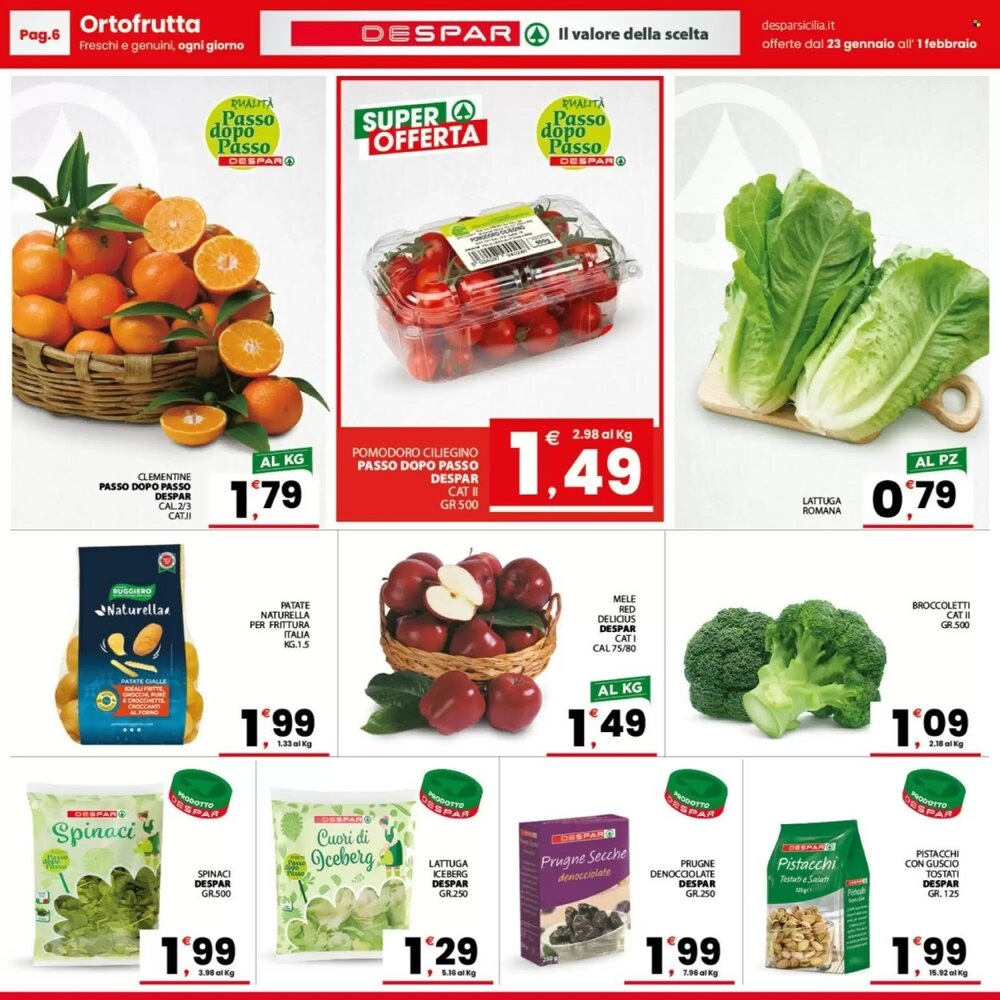 Volantino promozionale Despar Sicilia  valide dal 23/01/2026 - Pagina 6.