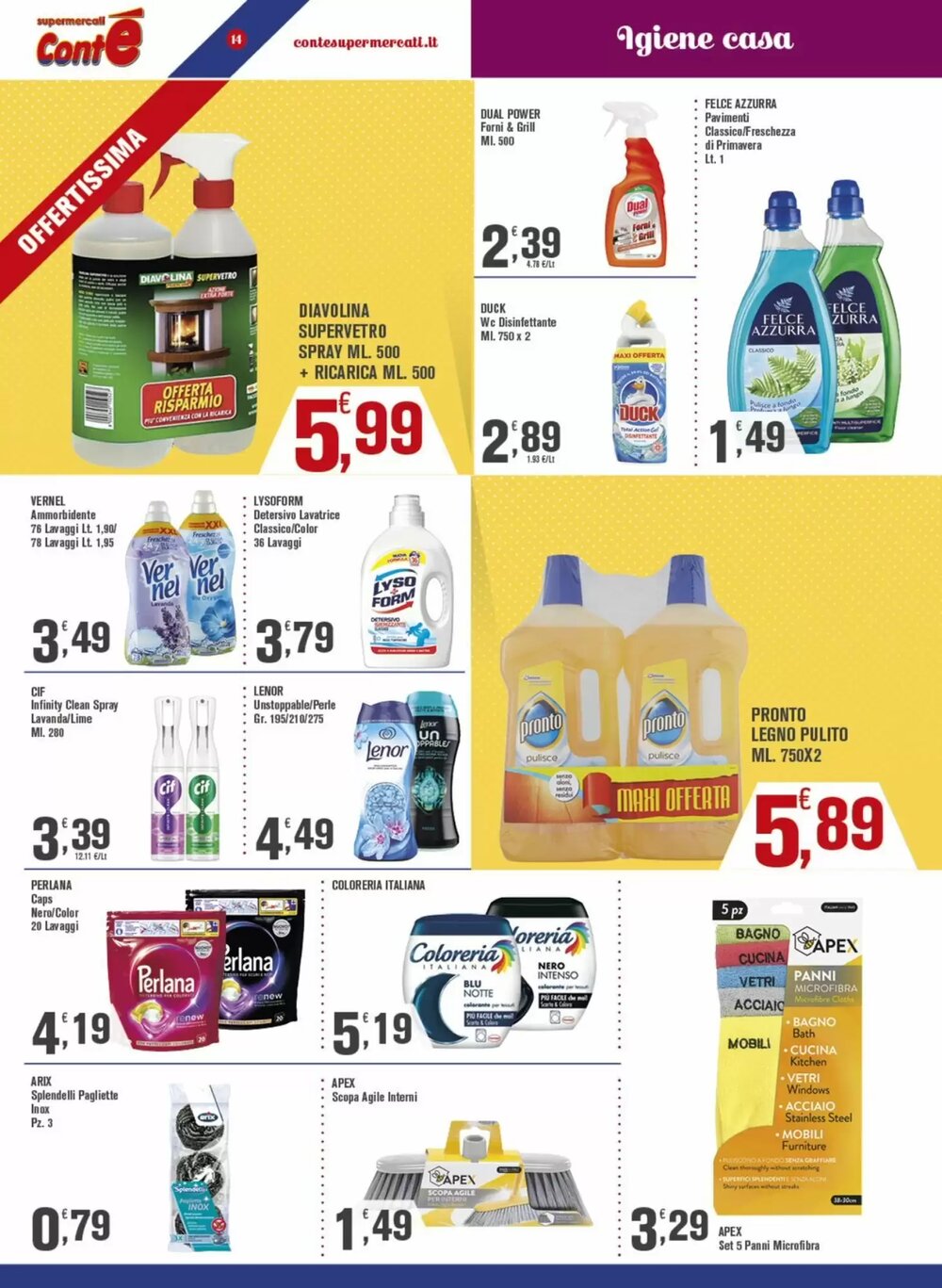 Volantino promozionale Conté Supermercati  valide dal 23/01/2026 - Pagina 14.